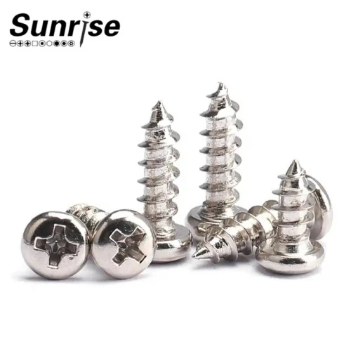 DIN 7981 Negru/Zincat/Nichel Șurub cu cap rotund cruciforme Phillips