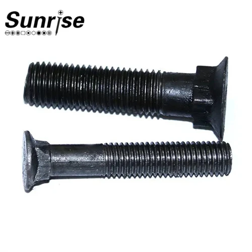 Șurub de plug cu cap plat cu gât pătrat ASME/ANSI B18.5, B18.9