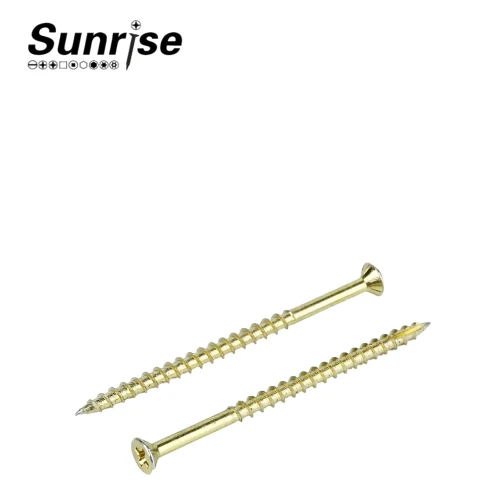 Philips Countersunk Head Yellow Zinc Plated Chipboard Self Drilling Screws 1 Philips Countersunk Head Yellow Zinc Plated Chipboard Self Drilling Screws 1