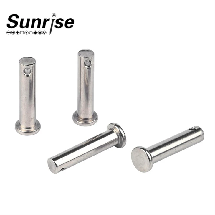 Pinul de dibl solid cu cap solid din oțel inoxidabil cu gaură