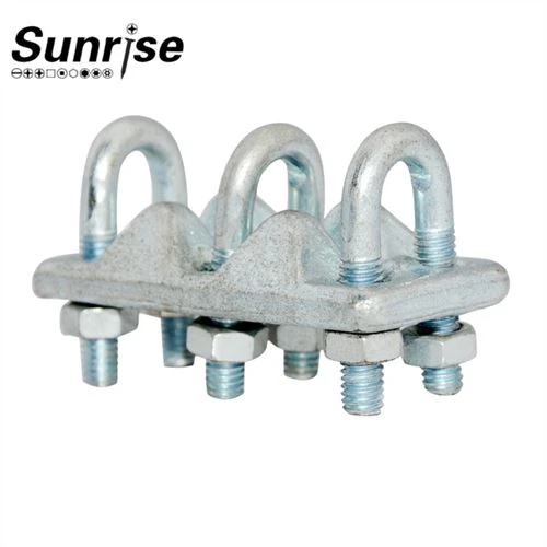 Clemă de sârmă/frânghie de sârmă triplă clemă